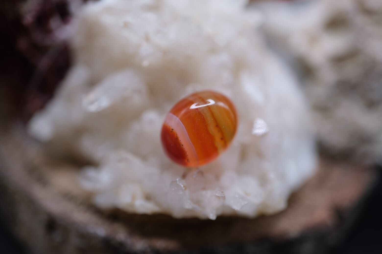 3.25ct 10.7x8.6mm Natural Banded Agate