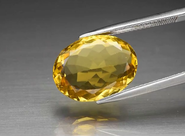 7.51ct 15.7x12mm VS Oval Natural Yellow Citrine, Brazil
