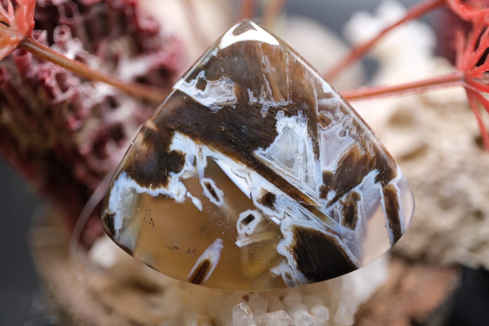 38.30ct 38.7x34mm Natural Stick Agate