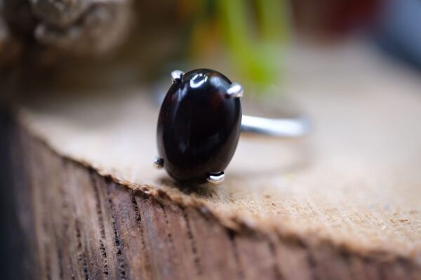 1.95ct 11x8mm Oval Natural Ethiopya Opal 925 Ayar Gümüş Yüzük