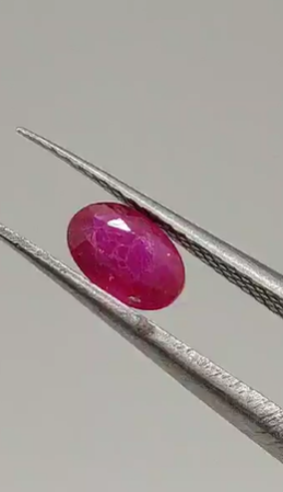 0.65ct 6.1x4.2mm Oval Natural Ruby