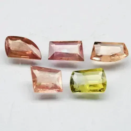 4.98ct 5pcs Lot Fancy Multi Color Sapphire - Madagascar Gems