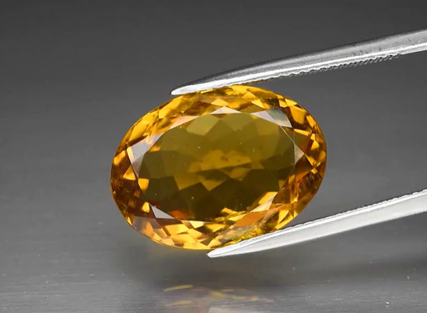 13.59ct 18x13mm VS Oval Natural Yellow Citrine, Brazil