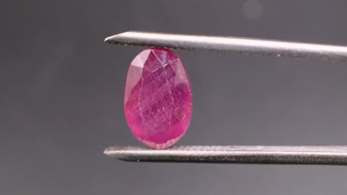 5.00ct 11.9x8.2mm Oval Natural  Ruby