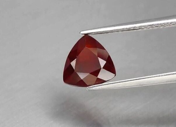 2.26ct 7mm Round Natural Medium Orange Hessonite Garnet, Madagascar