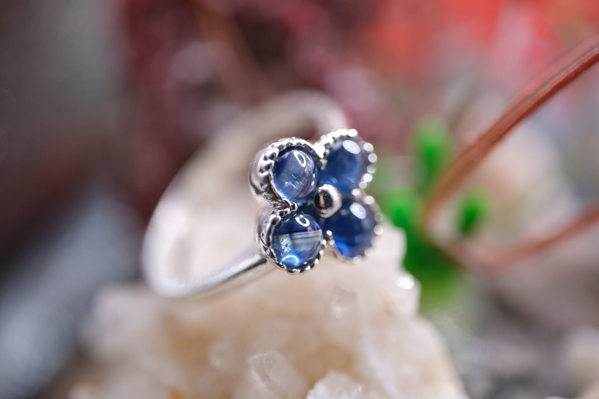 2.14gr. 925 Ayar Gümüş 1.20ct Natural Safir (Heated) Yüzük