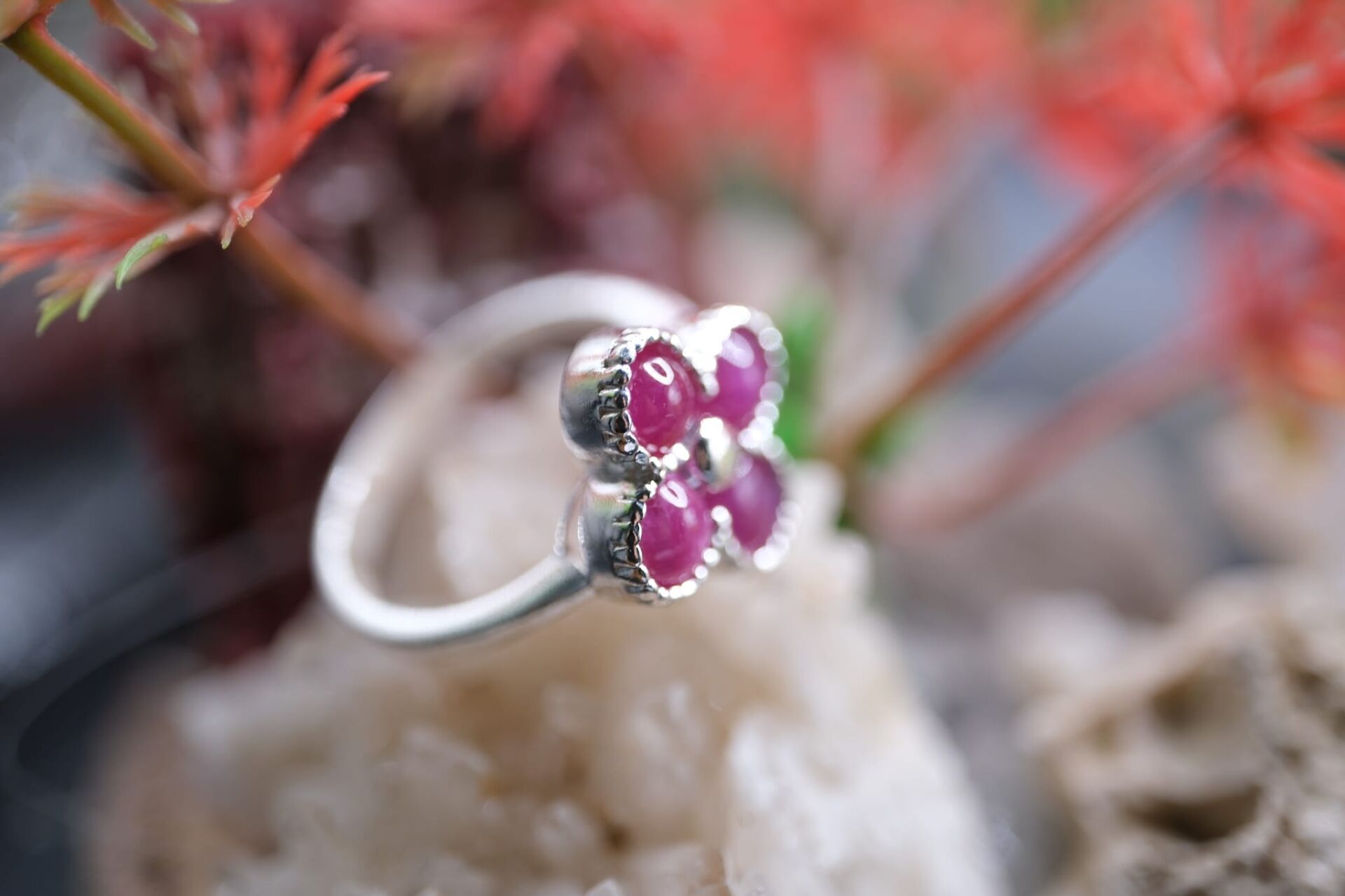 2.14gr. 925 Ayar Gümüş 1.20ct Natural Yakut (Heated) Yüzük