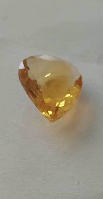 14.55ct 21x17mm Pear Natural Citrine