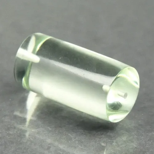 16.19ct Cylinder Cabochon Drilled Natural Green Amethyst - Brazil Gemstone