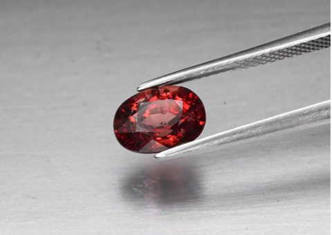 2.33ct 8.8x6.5mm Oval Natural Pinkish Orange Pyrope Garnet, Tanzania