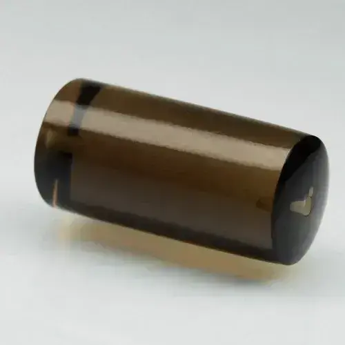 16.53ct Cylinder Cabochon, Top-Drilled Natural Smoky Quartz - Brazil Gemstone