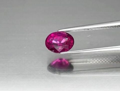 1.25ct 7x5.2mm Oval Natural Pinkish Purple Rhodolite Garnet, Mozambique