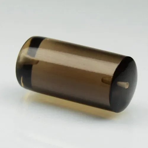 16.70ct Cylinder Cabochon Drilled Natural Smoky Quartz - Brazil Gemstone