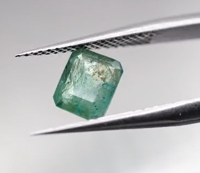 1.38ct 6.6x5.5mm Octagon Natural Emerald , Zambia