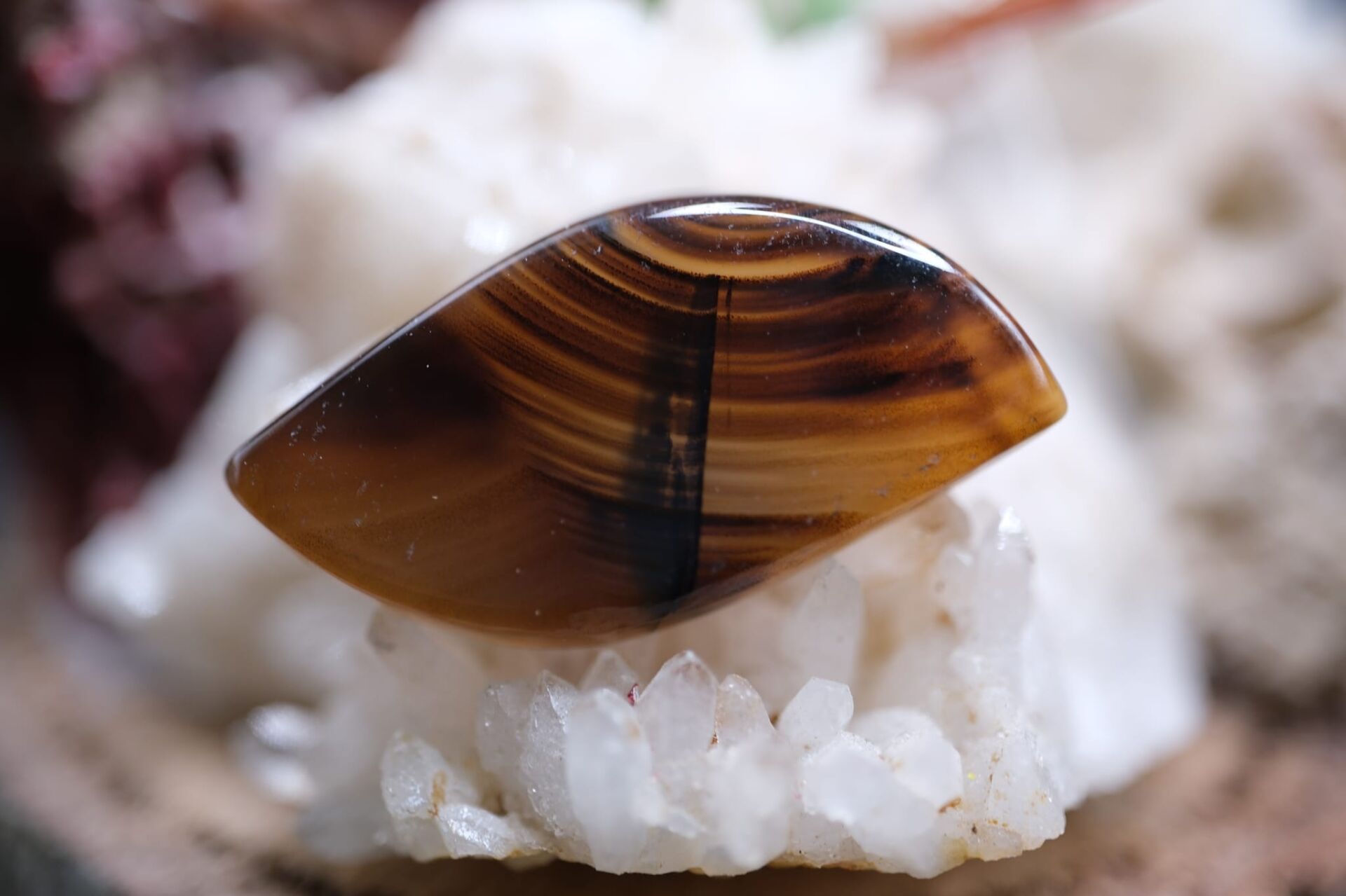 10.00ct 26.5x13.7mm Natural Montena Agate