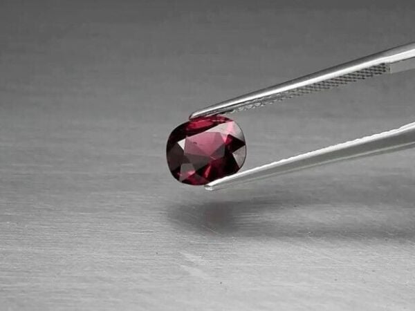 1.90ct 7.7x6.6mm VS Cushion Natural Purplish Pink Rhodolite Garnet, Madagascar