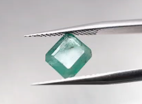 1.85ct 7.4x6.6mm Octagon Natural Emerald , Zambia