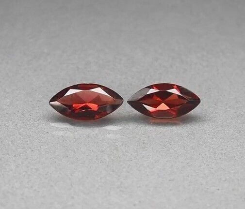 3.86ct t.w Pair 2pcs Marquise Natural Purplish Pink Rhodolite Garnet, Africa