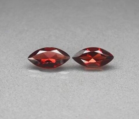 3.86ct t.w Pair 2pcs Marquise Natural Purplish Pink Rhodolite Garnet, Africa