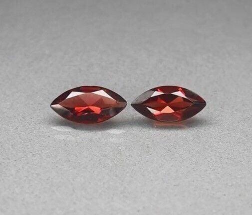 3.86ct t.w Pair 2pcs Marquise Natural Purplish Pink Rhodolite Garnet, Africa