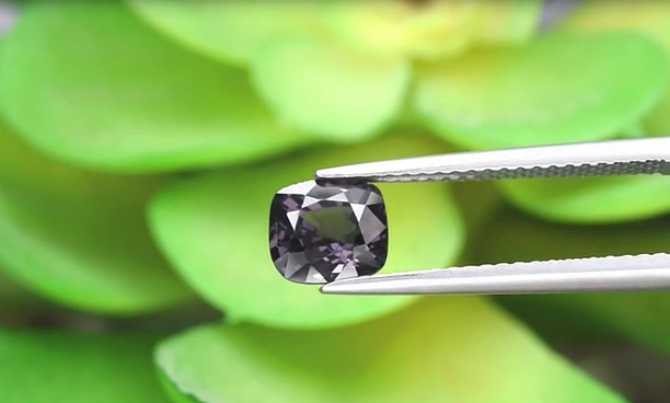 1.19ct 6.2x5.7mm VS Cushion Natural Purple Spinel, Myanmar