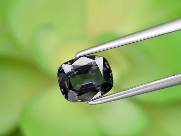 1.39ct 7.8x6mm VS Cushion Natural Purple Spinel Gemstone, Myanmar