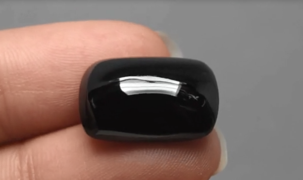 18.46ct 17.8x12.8mm Cushion Cabochon Natural Black Spinel, Thailand