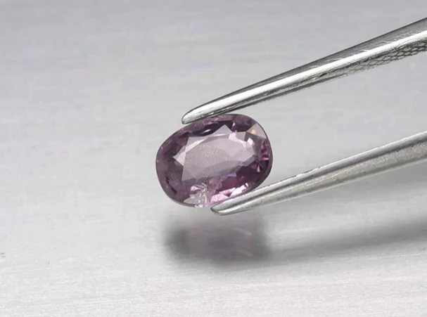 0.99ct 6.8x5mm Oval Natural Pinkish Purple Spinel, Myanmar