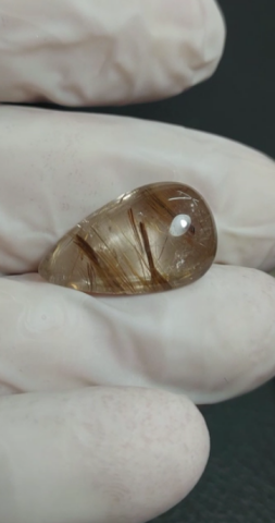 16.10ct 13.3x22.4mm Natural Golden Rutilated Quartz