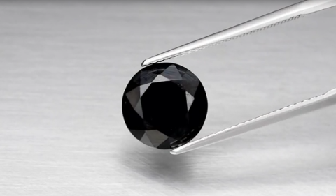 4.32ct 10mm Round Natural Black Spinel, Thailand