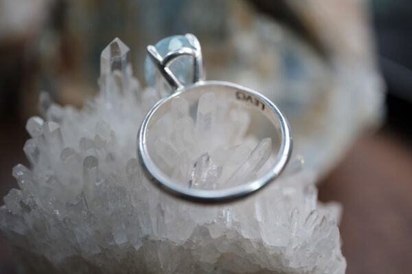 2.74ct Natural Unheated Blue Akuamarin Kadın Yüzük