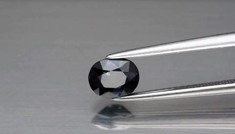 0.98ct 6.7x5.4mm Oval Natural Purple Spinel, Tanzania