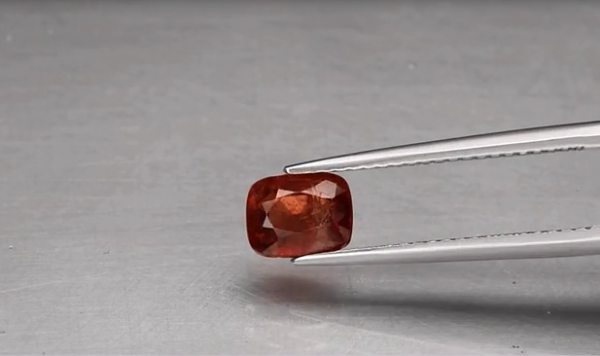 1.07ct 6.5x5mm Cushion Natural Medium Orange Spinel, Myanmar