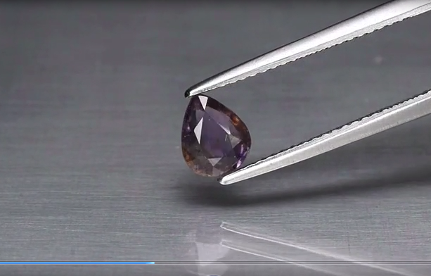 1.03ct 6.7x5.5mm Pear Natural Purple Spinel, Myanmar