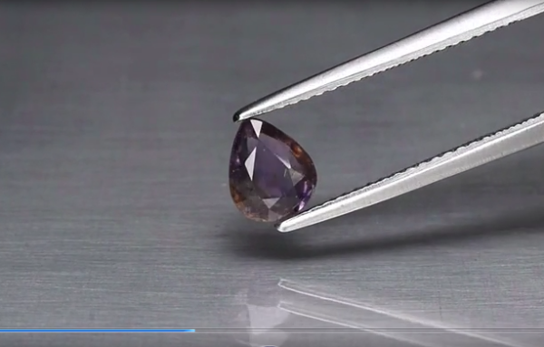 1.03ct 6.7x5.5mm Pear Natural Purple Spinel, Myanmar