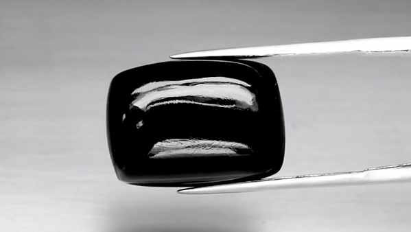 18.98ct 18x12.8mm Cushion Cabochon Natural Black Spinel, Thailand