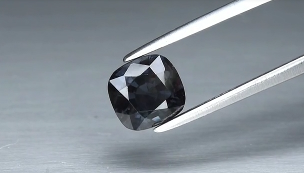 1.36ct 6.7x6.3mm Cushion Natural Purple Spinel, Myanmar