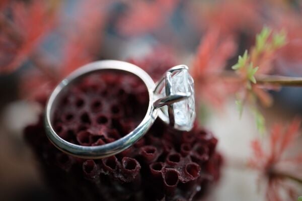 3.36ct 10.2x9.8mm Natural Unheated Blue Akuamarin Kadın Yüzük