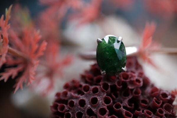 3.05ct Natural Unheated Tsavorit Garnet  Kadın Yüzük