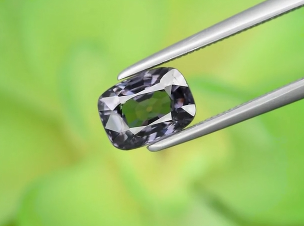 1.24ct 7x5.2mm VS Cushion Natural Purple Spinel Gemstone, Myanmar