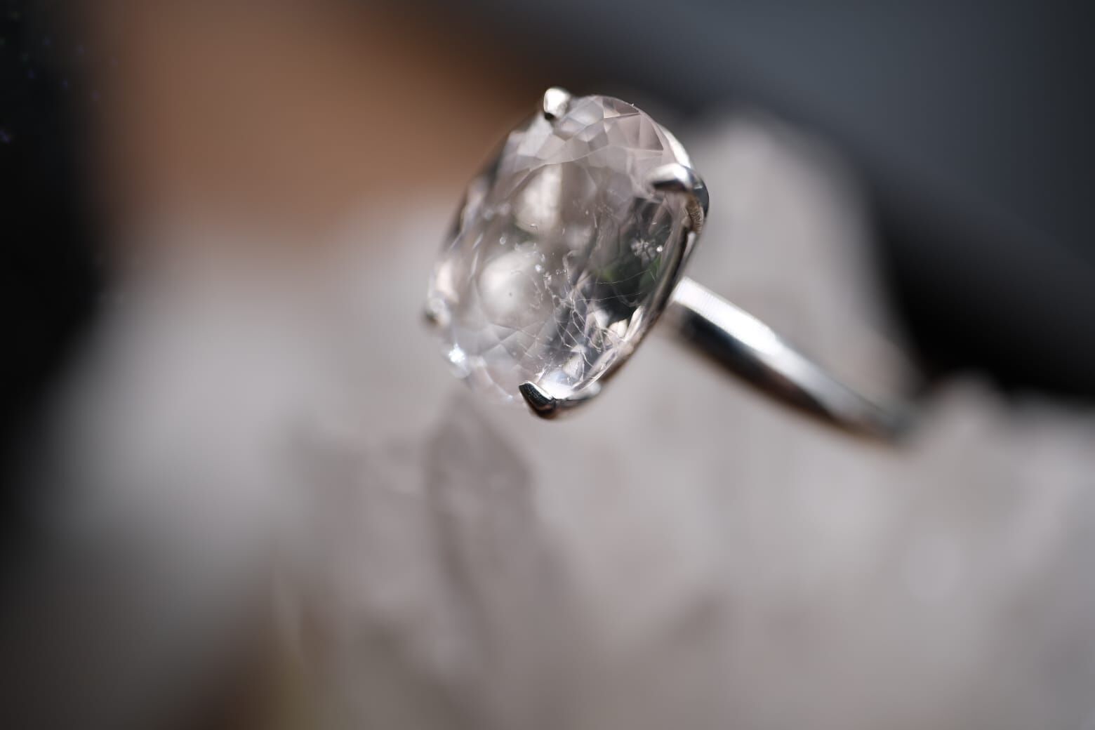 2.27ct Natural Unheated Morganit Kadın Yüzük