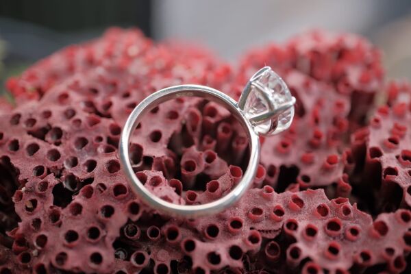 3.36ct Natural Unheated Açık Mavi  Akuamarin Kadın Yüzük