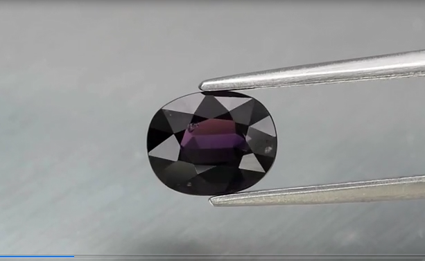 1.04ct 6.8x5.4mm Oval Natural Purple Spinel, Tanzania