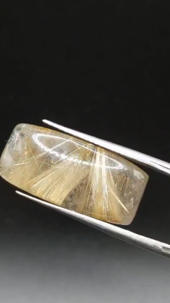 16.55ct 22.8x10.8mm Natural Golden Rutilated Quartz