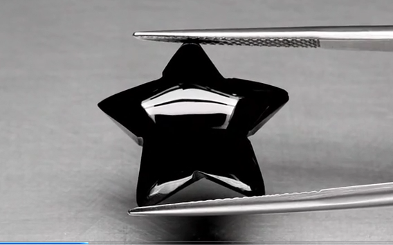 9.38ct 17x17mm Star Natural Black Spinel, Thailand