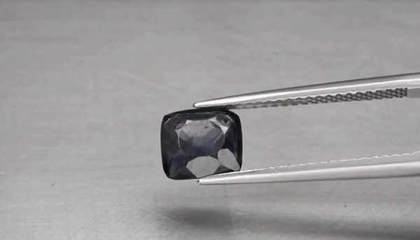 1.41ct 6.8x6.3mm Cushion Natural Deep Purple Spinel, Myanmar