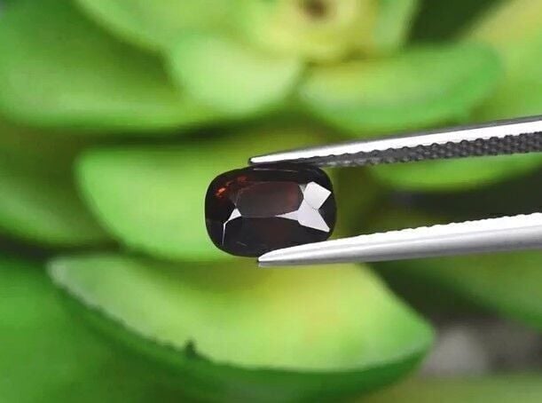 1.65ct 7.6x6mm Cushion Natural Reddish Orange Spinel, Myanmar