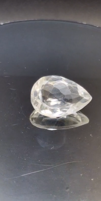 9.55ct 18x13mm Pear Natural Crystal Quartz
