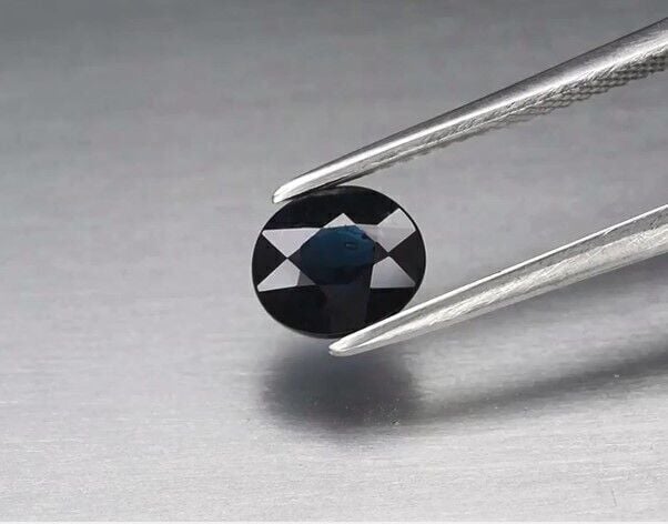1.32ct 7.3x6.4mm Oval Natural Blue Spinel, Tanzania