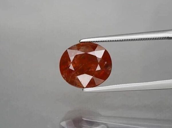 5.56ct 11x9.8mm Oval Natural Medium Orange Spinel, Tanzania